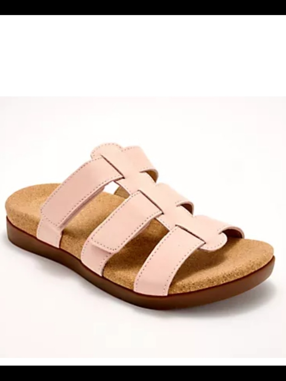 REVITALIGN Pink Triple-Strap Slide Sandal